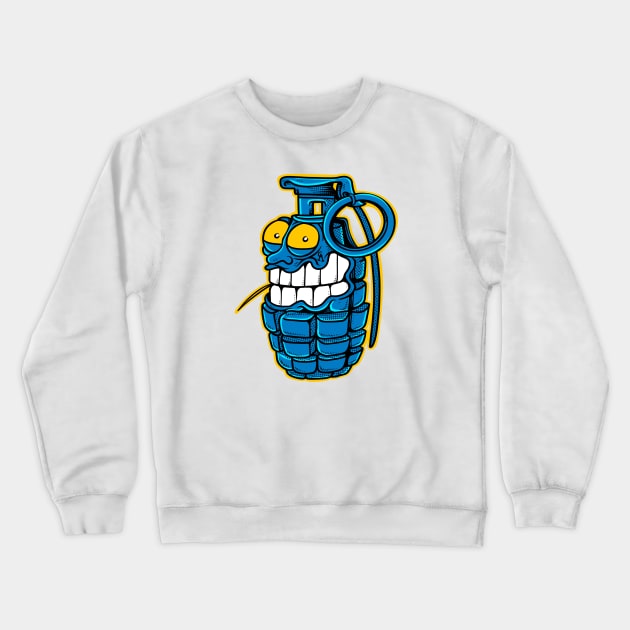 Crazy grenade Crewneck Sweatshirt by Joe Tamponi